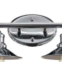 Griswald 4-Light Polished Chrome Bathroom Vanity Light Fixture with Metal Shades by Bel Air Lighting -GlowNest Shop polished chrome bel air lighting vanity lighting 20514 pc 1f 1000