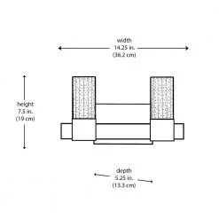 Georgie 14.25 in. 2-Light Polished Chrome Integrated LED Bathroom Vanity Light Fixture with Bubble Glass by Bel Air Lighting -GlowNest Shop polished chrome bel air lighting vanity lighting 21272 pc 77 1000