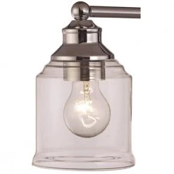 Agoura 32 in. 4-Light Polished Chrome Bathroom Vanity Light Fixture with Clear Glass Shades by Bel Air Lighting -GlowNest Shop polished chrome bel air lighting vanity lighting 22064 pc 4f 1000