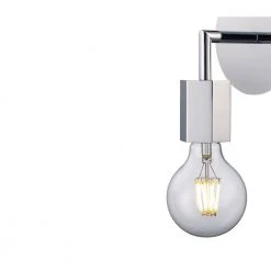 Placerville 4.5 in. 1-Light Polished Chrome Bathroom Vanity Light Fixture with Geometric Socket by Bel Air Lighting -GlowNest Shop polished chrome bel air lighting vanity lighting 22231 pc 4f 1000