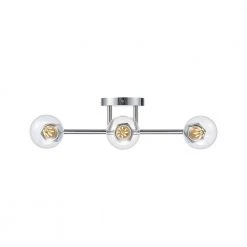 Placerville 16 in. 3-Light Polished Chrome Bathroom Vanity Light Fixture with Geometric Socket by Bel Air Lighting -GlowNest Shop polished chrome bel air lighting vanity lighting 22233 pc 1d 1000