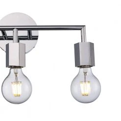 Placerville 16 in. 3-Light Polished Chrome Bathroom Vanity Light Fixture with Geometric Socket by Bel Air Lighting -GlowNest Shop polished chrome bel air lighting vanity lighting 22233 pc 1f 1000