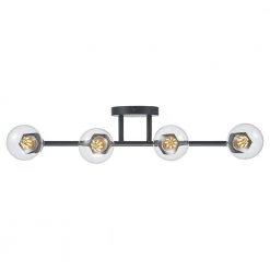Placerville 21.5 in. 4-Light Polished Chrome Bathroom Vanity Light Fixture with Geometric Socket by Bel Air Lighting -GlowNest Shop polished chrome bel air lighting vanity lighting 22234 pc 1d 1000