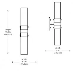 Fusion 15.5 in. 2-Light Polished Chrome Bathroom Vanity Light Fixture Bar with Frosted Glass Shade by Bel Air Lighting 8 Fusion 15.5 in. 2-Light Polished Chrome Bathroom Vanity Light Fixture Bar with Frosted Glass Shade by Bel Air Lighting -GlowNest Shop polished chrome bel air lighting vanity lighting 2911 pc 77 1000