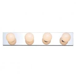 Lyric 4-Light Polished Chrome Bathroom Vanity Light Fixture by Bel Air Lighting