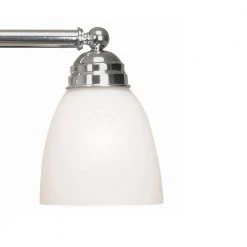 Ardmore 3-Light Polished Chrome Bathroom Vanity Light Fixture with Frosted Glass Shades by Bel Air Lighting -GlowNest Shop polished chrome bel air lighting vanity lighting 3357 pc 4f 1000