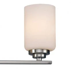 Mod Pod 22 in. 3-Light Polished Chrome Bathroom Vanity Light Fixture with Frosted Glass Cylinder Shades by Bel Air Lighting 12 Mod Pod 22 in. 3-Light Polished Chrome Bathroom Vanity Light Fixture with Frosted Glass Cylinder Shades by Bel Air Lighting -GlowNest Shop polished chrome bel air lighting vanity lighting 70523 pc 4f 1000