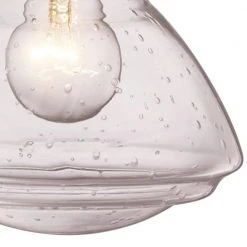 Colorado 6.5 in. 1-Light Polished Chrome Wall Sconce Light Fixture with Seeded Glass Schoolhouse Shade by Bel Air Lighting -GlowNest Shop polished chrome bel air lighting vanity lighting 71621 pc 1f 1000