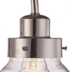 Colorado 6.5 in. 1-Light Polished Chrome Wall Sconce Light Fixture with Seeded Glass Schoolhouse Shade by Bel Air Lighting -GlowNest Shop polished chrome bel air lighting vanity lighting 71621 pc 4f 1000
