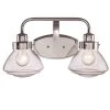 Colorado 17.5 in. 2-Light Polished Chrome Bathroom Vanity Light Fixture with Seeded Glass Schoolhouse Shades by Bel Air Lighting -GlowNest Shop polished chrome bel air lighting vanity lighting 71622 pc 64 1000