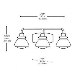 26.5 in. 3-Light Polished Chrome Bathroom Vanity Light Fixture with Seeded Glass Schoolhouse Shades by Bel Air Lighting 9 26.5 in. 3-Light Polished Chrome Bathroom Vanity Light Fixture with Seeded Glass Schoolhouse Shades by Bel Air Lighting -GlowNest Shop polished chrome bel air lighting vanity lighting 71623 pc 77 1000