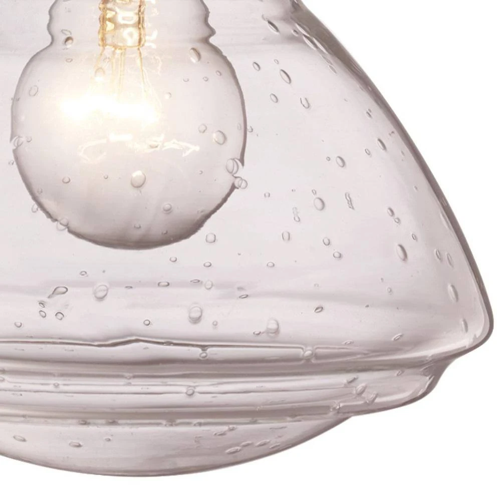 26.5 in. 3-Light Polished Chrome Bathroom Vanity Light Fixture with Seeded Glass Schoolhouse Shades by Bel Air Lighting 6 26.5 in. 3-Light Polished Chrome Bathroom Vanity Light Fixture with Seeded Glass Schoolhouse Shades by Bel Air Lighting - Image 4