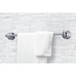 3-Light Polished Chrome Bathroom Vanity Light Fixture Set with Towel Hooks, Robe Hook, and Tissue Holder by Bel Air Lighting -GlowNest Shop polished chrome bel air lighting vanity lighting dc c3895 44 1000