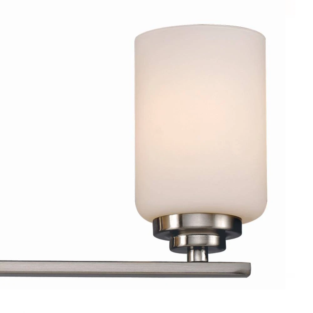 Mod Pod 22 in. 3-Light Polished Chrome CFL Bathroom Vanity Light Fixture with Frosted Glass Cylinder Shades by Bel Air Lighting 6 Mod Pod 22 in. 3-Light Polished Chrome CFL Bathroom Vanity Light Fixture with Frosted Glass Cylinder Shades by Bel Air Lighting - Image 4