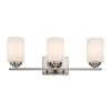 Mod Pod 22 in. 3-Light Polished Chrome CFL Bathroom Vanity Light Fixture with Frosted Glass Cylinder Shades by Bel Air Lighting -GlowNest Shop polished chrome bel air lighting vanity lighting pl 70523 pc 64 1000