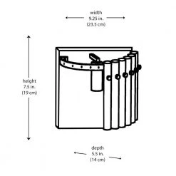 9.25 in Polished Chrome Wall Sconce Light Fixture with Glass Tube Shade by Bel Air Lighting 8 9.25 in Polished Chrome Wall Sconce Light Fixture with Glass Tube Shade by Bel Air Lighting -GlowNest Shop polished chrome bel air lighting wall sconces 71091 pc 77 1000