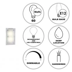 Noelle 2-Light Polished Chrome Wall Sconce Light Fixture with Frosted Glass Shade by Bel Air Lighting 17 Noelle 2-Light Polished Chrome Wall Sconce Light Fixture with Frosted Glass Shade by Bel Air Lighting -GlowNest Shop polished chrome bel air lighting wall sconces mdn 843 31 1000