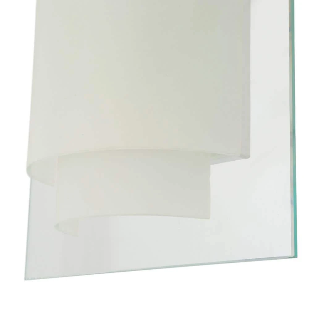 Noelle 2-Light Polished Chrome Wall Sconce Light Fixture with Frosted Glass Shade by Bel Air Lighting 8 Noelle 2-Light Polished Chrome Wall Sconce Light Fixture with Frosted Glass Shade by Bel Air Lighting - Image 6