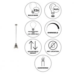 Performance 1-Light Polished Nickel Hanging Mini Kitchen Pendant Light with Metal Shade by Bel Air Lighting -GlowNest Shop polished nickel bel air lighting pendant lights pnd 1004 pn 40 1000