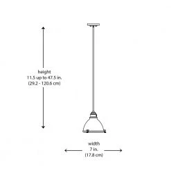 Performance 1-Light Polished Nickel Hanging Mini Kitchen Pendant Light with Metal Shade by Bel Air Lighting -GlowNest Shop polished nickel bel air lighting pendant lights pnd 1004 pn 77 1000