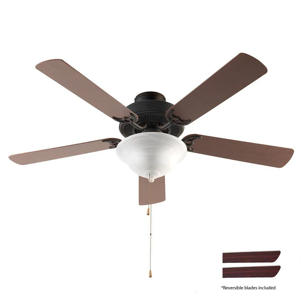 Solana 52 in. Indoor Oil Rubbed Bronze Ceiling Fan with Light Kit and Reversible Blades by Bel Air Lighting 6 Solana 52 in. Indoor Oil Rubbed Bronze Ceiling Fan with Light Kit and Reversible Blades by Bel Air Lighting - Image 4