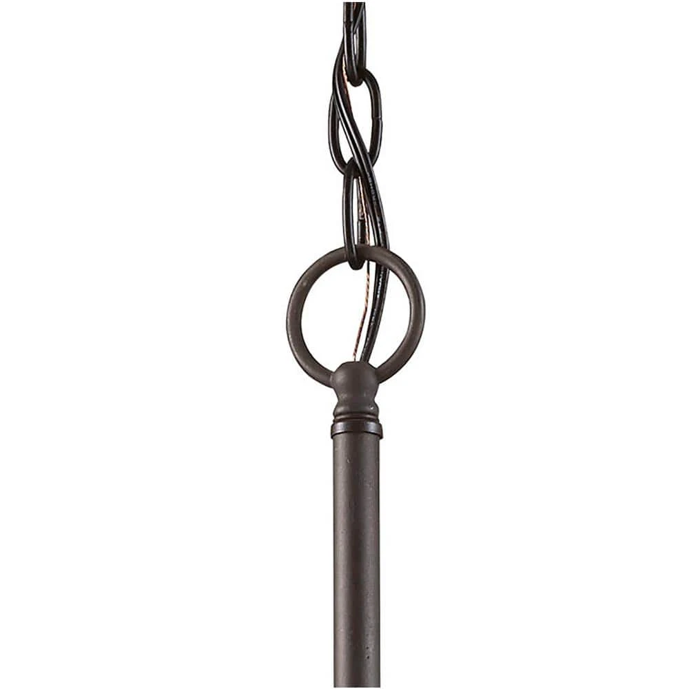 Mesh 30 in. 8-Light Oil Rubbed Bronze Hanging Kitchen Pendant Light with Metal Shade by Bel Air Lighting 6 Mesh 30 in. 8-Light Oil Rubbed Bronze Hanging Kitchen Pendant Light with Metal Shade by Bel Air Lighting - Image 4