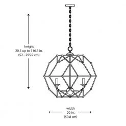 Avo 4-Light Oil Rubbed Bronze Hanging Kitchen Pendant Light with Metal Globe Shade by Bel Air Lighting -GlowNest Shop rubbed oil bronze bel air lighting chandeliers 10344 rob 77 1000