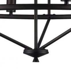 6-Light Rubbed Oil Bronze Wagon Wheel Chandelier for Dining Room by Bel Air Lighting -GlowNest Shop rubbed oil bronze bel air lighting chandeliers 10866 rob 1f 1000