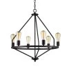 6-Light Rubbed Oil Bronze Wagon Wheel Chandelier for Dining Room by Bel Air Lighting -GlowNest Shop rubbed oil bronze bel air lighting chandeliers 10866 rob 64 1000