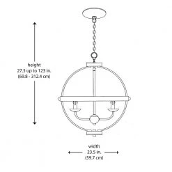 Laurence 6-Light Oil Rubbed Bronze Hanging Kitchen Pendant Light with Metal Shade by Bel Air Lighting -GlowNest Shop rubbed oil bronze bel air lighting chandeliers 70596 rob 77 1000