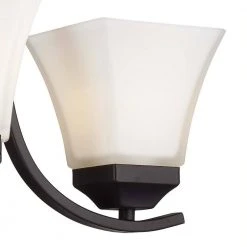 Cameo 3-Light Oil Rubbed Bronze Chandelier for Dining Room with Frosted Glass Shades by Bel Air Lighting -GlowNest Shop rubbed oil bronze bel air lighting chandeliers 70646 rob 4f 1000