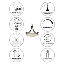 Vitalian 4-Light Oil Rubbed Bronze Hanging Kitchen Pendant Light with Frosted Glass Shade by Bel Air Lighting -GlowNest Shop rubbed oil bronze bel air lighting chandeliers 8178 rob 31 1000