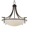 Vitalian 4-Light Oil Rubbed Bronze Hanging Kitchen Pendant Light with Frosted Glass Shade by Bel Air Lighting -GlowNest Shop rubbed oil bronze bel air lighting chandeliers 8178 rob 64 1000