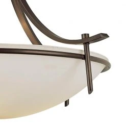 Vitalian 4-Light Oil Rubbed Bronze Hanging Kitchen Pendant Light with Frosted Glass Shade by Bel Air Lighting -GlowNest Shop rubbed oil bronze bel air lighting chandeliers 8178 rob c3 1000