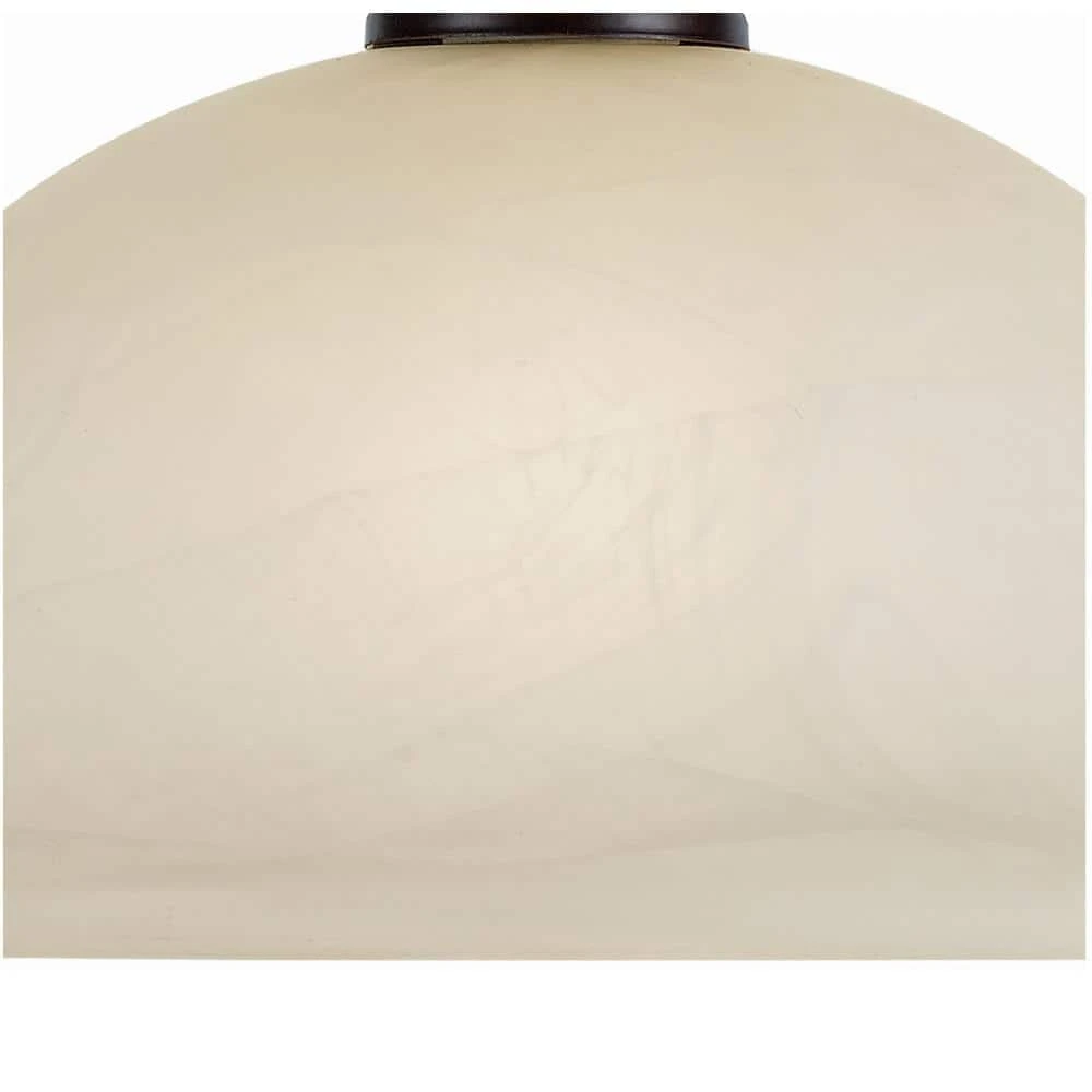 Aspen 1-Light Oil Rubbed Bronze Bell Hanging Kitchen Pendant Light with Marbleized Glass Shade by Bel Air Lighting 6 Aspen 1-Light Oil Rubbed Bronze Bell Hanging Kitchen Pendant Light with Marbleized Glass Shade by Bel Air Lighting - Image 4