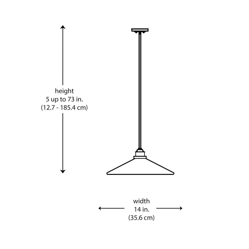 Lofty 1-Light Oil Rubbed Bronze Hanging Kitchen Pendant Light by Bel Air Lighting 5 Lofty 1-Light Oil Rubbed Bronze Hanging Kitchen Pendant Light by Bel Air Lighting - Image 3