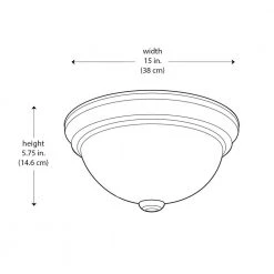 Bowers 15 in. 3-Light Oil Rubbed Bronze Flush Mount Kitchen Ceiling Light Fixture with Frosted Glass Shade by Bel Air Lighting -GlowNest Shop rubbed oil bronze bel air lighting flush mount lights 13719 rob 1f 1000