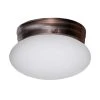 Dash 8 in. 1-Light Oil Rubbed Bronze Flush Mount Kitchen Ceiling Light Fixture with Opal Glass by Bel Air Lighting -GlowNest Shop rubbed oil bronze bel air lighting flush mount lights 3618 rob 64 1000