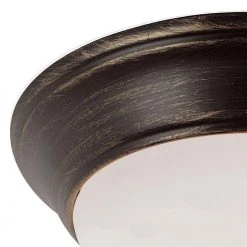 Bolton 12 in. 2-Light Oil Rubbed Bronze Flush Mount Kitchen Ceiling Light Fixture with Frosted Glass Shade by Bel Air Lighting -GlowNest Shop rubbed oil bronze bel air lighting flush mount lights 57703 rob c3 1000