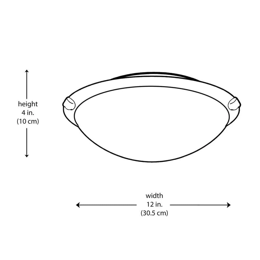 12 in. 2-Light Oil Rubbed Bronze Flush Mount Kitchen Ceiling Light Fixture with Marbleized Glass Shade by Bel Air Lighting 5 12 in. 2-Light Oil Rubbed Bronze Flush Mount Kitchen Ceiling Light Fixture with Marbleized Glass Shade by Bel Air Lighting - Image 3