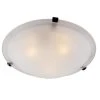 Cullen 12 in. 2-Light Oil Rubbed Bronze Flush Mount Kitchen Ceiling Light Fixture with Frosted Glass Shade by Bel Air Lighting -GlowNest Shop rubbed oil bronze bel air lighting flush mount lights 58706 rob 64 1000