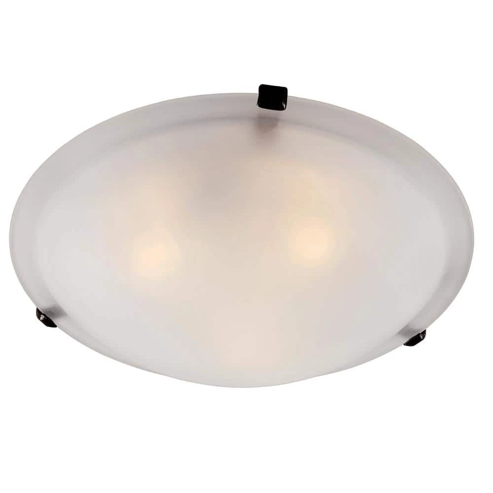 Cullen 12 in. 2-Light Oil Rubbed Bronze Flush Mount Kitchen Ceiling Light Fixture with Frosted Glass Shade by Bel Air Lighting 3 Cullen 12 in. 2-Light Oil Rubbed Bronze Flush Mount Kitchen Ceiling Light Fixture with Frosted Glass Shade by Bel Air Lighting