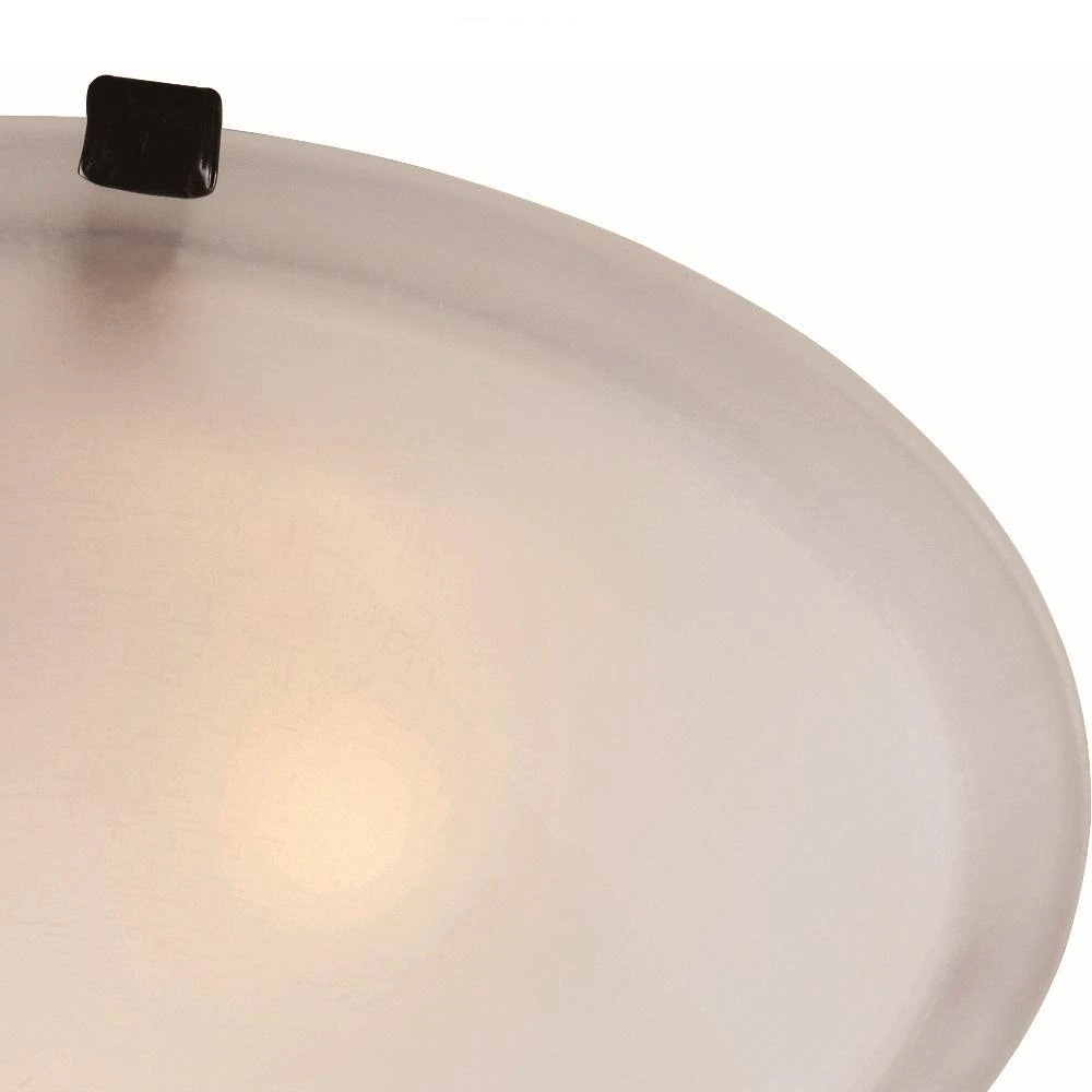 Cullen 12 in. 2-Light Oil Rubbed Bronze Flush Mount Kitchen Ceiling Light Fixture with Frosted Glass Shade by Bel Air Lighting 5 Cullen 12 in. 2-Light Oil Rubbed Bronze Flush Mount Kitchen Ceiling Light Fixture with Frosted Glass Shade by Bel Air Lighting - Image 3
