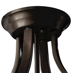 Vitalian 21 in. 3-Light Oil Rubbed Bronze Semi Flush Mount Kitchen Ceiling Light Fixture with Frosted Glass Shade by Bel Air Lighting -GlowNest Shop rubbed oil bronze bel air lighting flush mount lights 8172 rob c3 1000