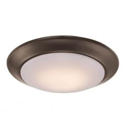 Vanowen 7.5 in. 13-Watt Oil Rubbed Bronze Integrated LED Flush Mount Kitchen Ceiling Light Fixture by Bel Air Lighting