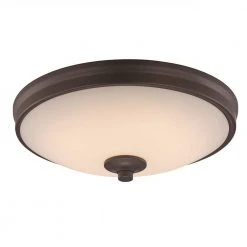 11 in. 15-Watt Equivalent Oil Rubbed Bronze Integrated LED Flush Mount Kitchen Ceiling Light Fixture by Bel Air Lighting