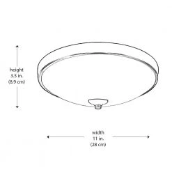 11 in. 15-Watt Equivalent Oil Rubbed Bronze Integrated LED Flush Mount Kitchen Ceiling Light Fixture by Bel Air Lighting -GlowNest Shop rubbed oil bronze bel air lighting flush mount lights led 30079 rob 77 1000