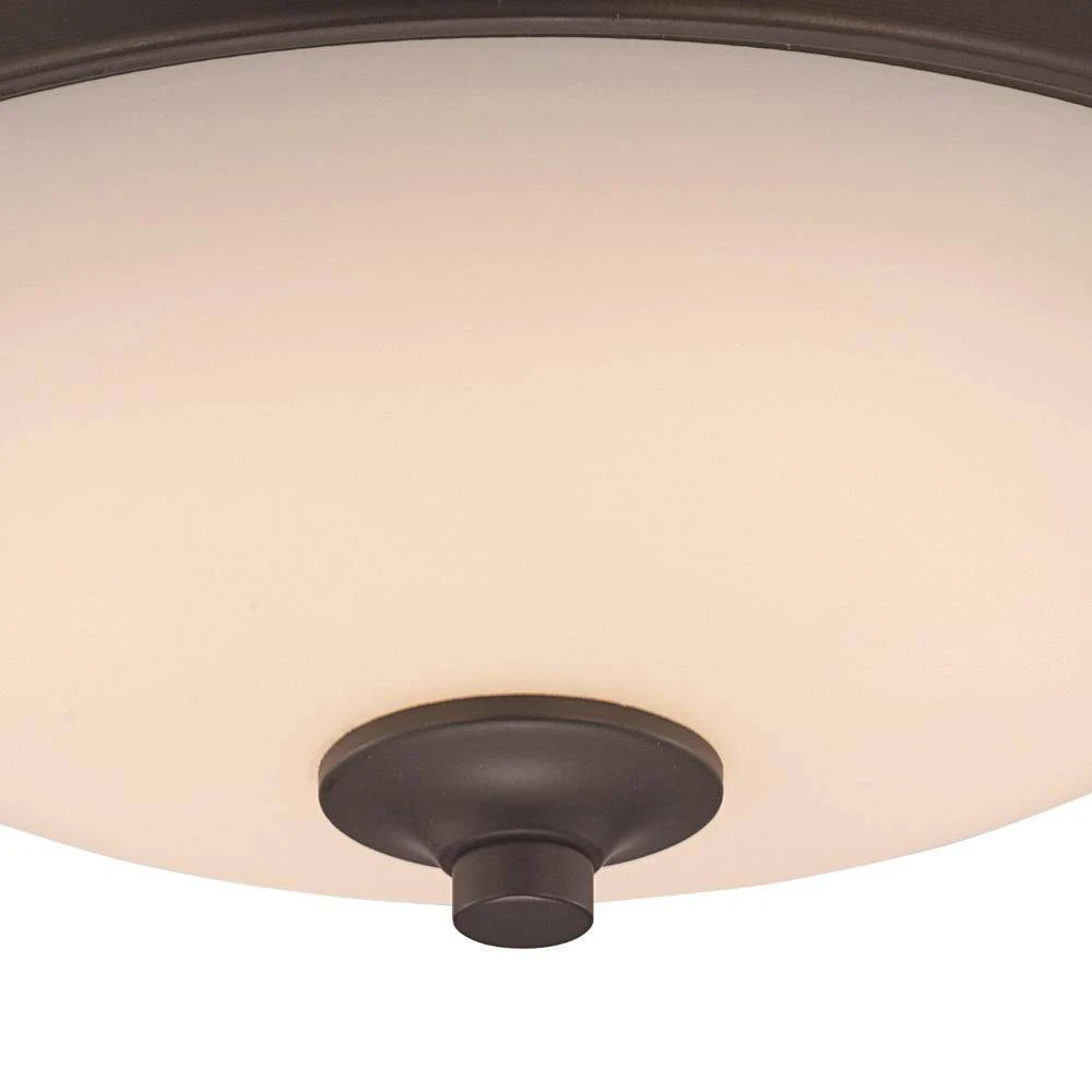 13 in. 19-Watt Equivalent Oil Rubbed Bronze Integrated LED Flush Mount Kitchen Ceiling Light Fixture by Bel Air Lighting 6 13 in. 19-Watt Equivalent Oil Rubbed Bronze Integrated LED Flush Mount Kitchen Ceiling Light Fixture by Bel Air Lighting - Image 4
