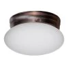 Dash 10 in. 2-Light Oil Rubbed Bronze CFL Flush Mount Kitchen Ceiling Light Fixture with Opal Glass by Bel Air Lighting -GlowNest Shop rubbed oil bronze bel air lighting flush mount lights pl 3620 rob 64 1000