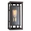 Showcase 13 in. 1-Light Rubbed Oil Bronze and Antique Brass Outdoor Wall Light Sconce Lantern with Clear Glass by Bel Air Lighting -GlowNest Shop rubbed oil bronze bel air lighting outdoor sconces 50221 rob 64 1000